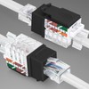 Everest Media Solutions 45° Angled CAT6 Keystone Jack in Black
