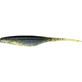 Bass Assassin Lures Shad Assassin, Gold Pepper Shiner, 5-Inch