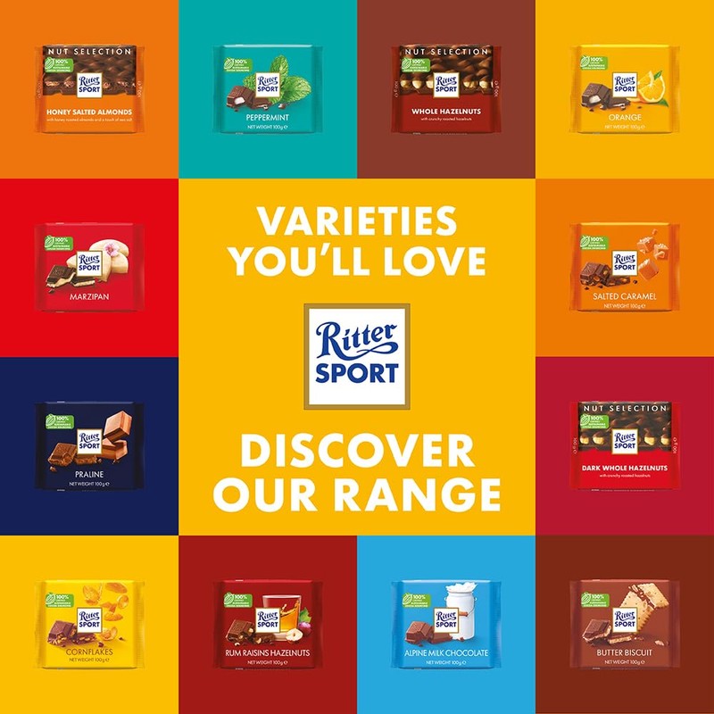 Ritter Sport nut class honey Salt Almond chocolate bar (11