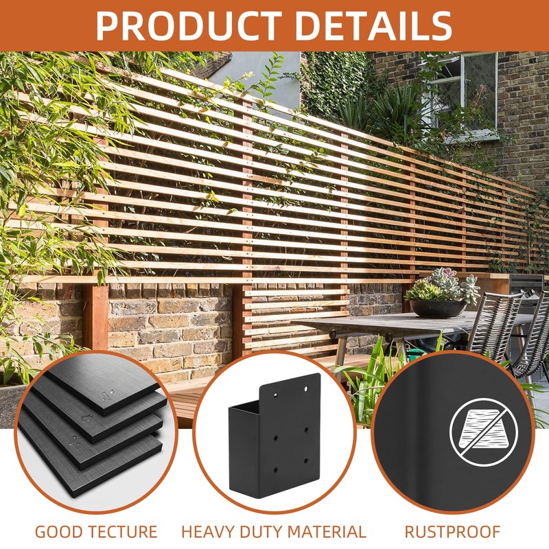 Rasugarlary Pergola Brackets, Pergola Privacy Wall Brackets Privacy Wall Bracket