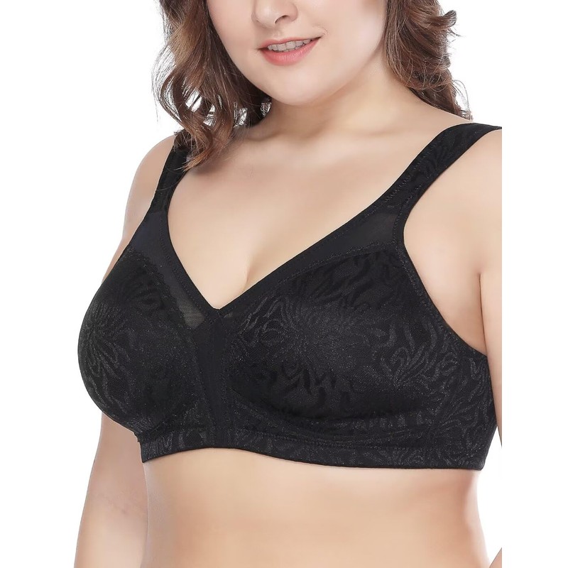 Deyllo Women's Full Cup Minimizer Bra Non Iron Large Sizes