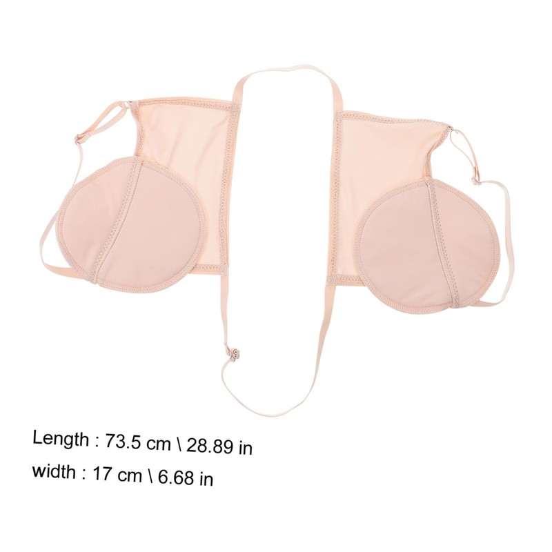 FOMIYES 1pair Adjustable Washable Neutral Underarm Pads for Men Women