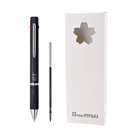 Sakura Crepas Multifunction Pen Ball Sign 4+1 Black 0.4mm Refill Set GB4M1004#49R