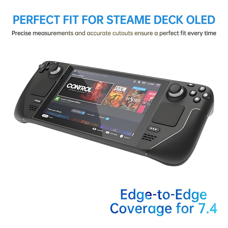 Lokyoo Screen Protector Designed for Steam Deck OLED (3-Pack Tempered