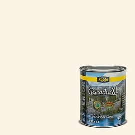 Rodda Paint CASCADIA XL Exterior Velvet Paint & Primer in One, Quart, White Glove