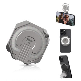 WUBEN E1 Rechargeable EDC Flashlight 300 Lumens LED Selfie Light Compact Pocket Phone Light, Convenient USB C Charging, Portable Magnetic for Night Working Video Live Streaming Call Picture (Titanium)