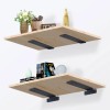 Unbranded 2PCS 6 Inch Floating Shelf Brackets Invisible Design Fixing