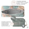 MIMUSELINA Pram Organiser with Large Capacity Pram Bag with +