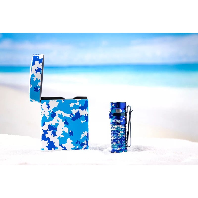 Olight Baton 3 Ocean Camouflage Premium, Portable Wireless Charger, 1200L,