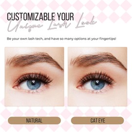 PopUp Cluster Lashes 168pcs Wispy Lash Clusters Soft D Curl Eyelash Clusters Russian Lashes Clusters DIY Eyelash Extensions at Home,Thin Bank 9-18mm MIX (Y56)