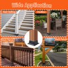 4" x 4" Post Base, 1 Pcs Post Brackets Inner