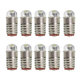 ShuoHui E5 Warm White LED 12V-14V Bulb for Socket E5 E5.5 H0 Bulb 3000K (10)