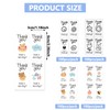 400 Pcs Thank You Sticker Labels - Oval Cute Pattern