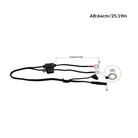 TCMT Battery Cable Terminal Cord Connector Harness Charger Fit For Harley