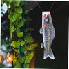 Gatuida Japanese Style Gold Foil Carp Fish Windsock Outdoor Hanging