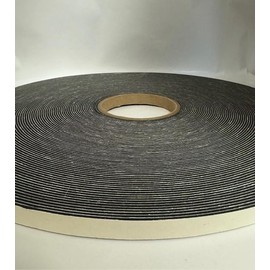 Generic Peak Weather Stripping Tape 1/16 inch Thick Foam x 1/2 inch Wide x 150 ft. Long Black Black PVC Foam Tape