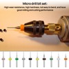 Micro Drill Bits, 50 Pcs Mini Drill Set, 0.3mm-1.2mm Micro