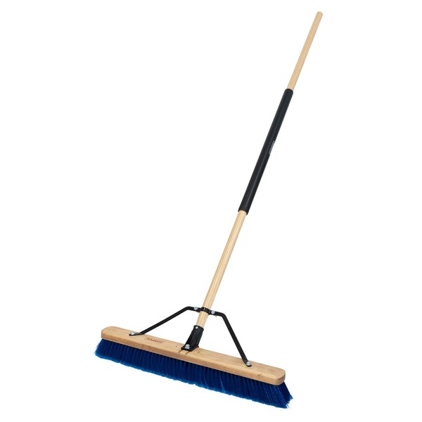 Harper 20201044 24 in. Indoor/Outdoor Dry All-Purpose Push Broom with Dual Bristles, for Dust, Gravel, Debris