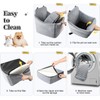 INDYBUD Dog Booster Car Seat for Dogs Under 35lbs,Two Puppy