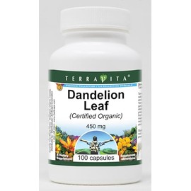 Dandelion Leaf (Certified Organic) - 450 mg (100 capsules, ZIN: 517633) - 3 Pack