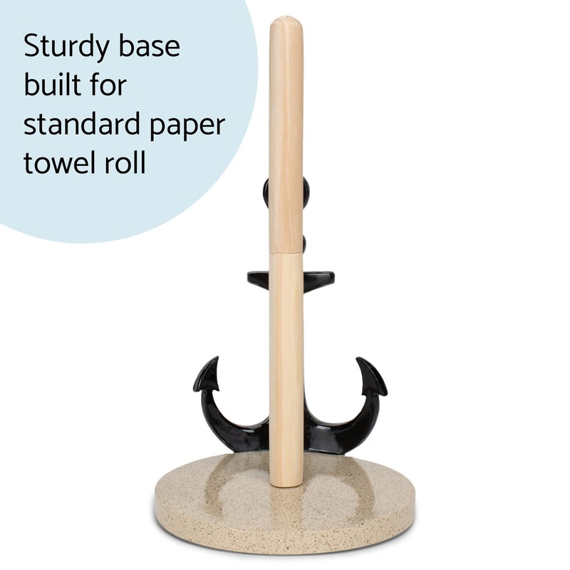 Elanze Designs Nautical Anchor 12 inch Resin and Wood Paper
