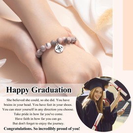 D Dongjiangjin Gift Graduation Gifts for Her 2024 Compass Bracelet College Middle Senior High School 5th 8th Grade Nurse Graduation Gifts for Her Girls Graduation Presents