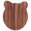 Guitar Pick Box Sapele Wood Cartoon Bear Instrument Accessories Storage