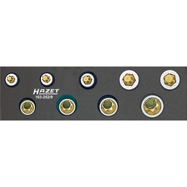 HAZET 163-252/9 Torx Profile Tool Set - CVD-Tin Coated