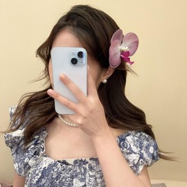Flower Hair Clip Floral Hair Barrettes Brooch Hair Pins Hair Accessories Hairpin for Women and Girls 1 PC-062#08