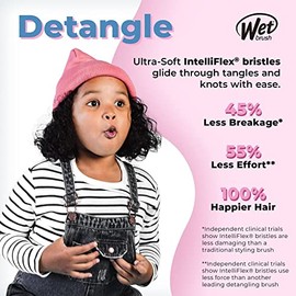 WET BRUSH, The Original Detangler, Ultimate Princess Celebration, Cepillo Desenredante, Minimiza Dolor y Daños, Desenreda Todo Tipo de Cabello,