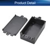 Heyiarbeit 5Pcs 2.56"x1.50"x0.87" ABS Black Dustproof Electronic Junction Box Enclosure