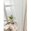 Lace Curtains for Windows 63 inch Drop Vintage Net Curtains