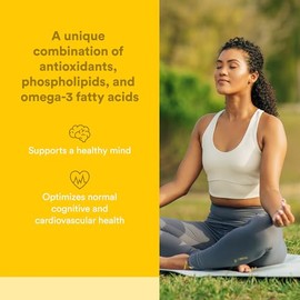 Natural Factors - 3 cerebros por factores naturales, pensamientos más altos, apoyo para la salud cognitiva y función cerebral, 90 cápsulas (45 porcion