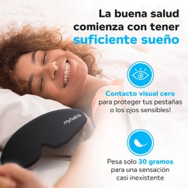myhalos MyHalos Sleep Mask - Eye Masks for Sleep - 100% Blackout Sleeping Mask for Women, Men & Side Sleepers - 3D Sleeping Eye Mask for Zero Eye Pressure - Award Winning Design, Eyelash Friendly & Breathable