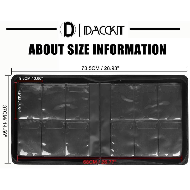 D DACCKIT Slab Binder for Graded Cards，Fits 60 Slabs -