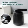 BosilunLife Ceramic Automatic Soap Dispenser,3 Adjustable Levels,Black,10oz