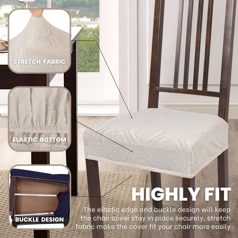 SearchI - Juego de 4 fundas de asiento para silla