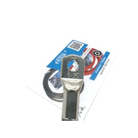 eXODA Batteriekabel 25 mm² 50cm Kabelschuhe M6 und M8 Schwarz