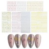 ISHR Alphabet Nail Stickers Set of 7 2 Types Nail