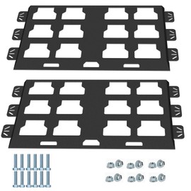 Mounting Plate Compatible with Milwaukee Packout, 100 Lbs, Metal with Powder Coat, for Tool Storage and Organization System (Full Plate-Black-2)