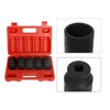 wangtney 5Pcs 1/2" Drive Deep Impact Socket Set 12 Point