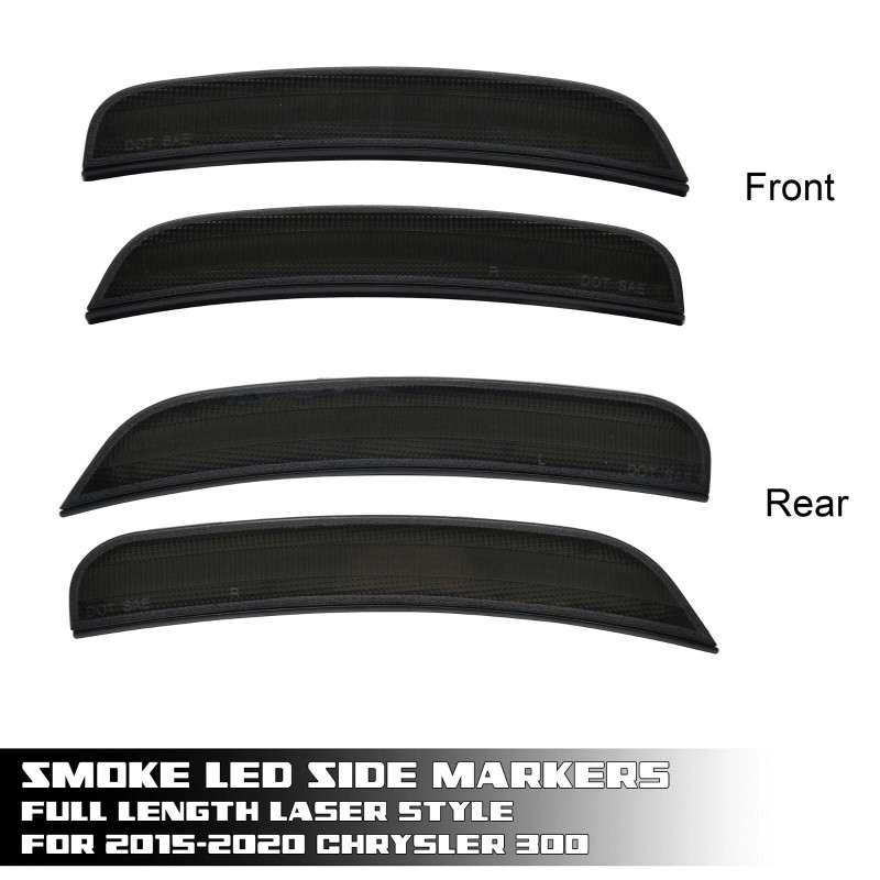 Stark Industries 4 pcs Smoke Front Rear LED Side Marker
