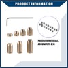 INFINAUTO Brass Wheel Spoke Balance Weights Refill / 14pcs/Set/Gold Tone