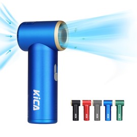 Kica JetFan Mini Handheld Fan[Max 14Hrs Working Time] Personal Fan with 3000mAh USB Rechargeable Battery, Adjustable Speed, for Office/Outdoor/Travel/Camping-Blue