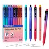 WRITECH Black Ink Gel Pens: 8-Pack Retrowave 0.5mm Fine Point