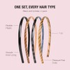Scunci Effortless Beauty Skinny Plastic Headbands, 4-Count