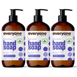 everyone for every body Everyone Liquid Hand Soap, 12.75 Ounce (Pack of 3), Lavender and Coconut, Plant-Based Cleanser with Pure Essential Oils
