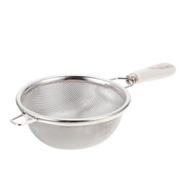 Ciieeo 1Pc Stainless Steel Tea Infuser with Ceramic Handle Fine Mesh Tea Strainer Home Use Storage and Resistant Filter