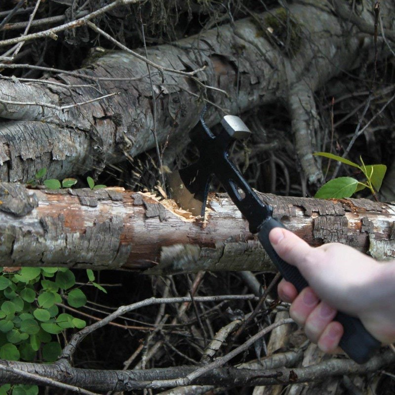 ASR Outdoor Survival Hatchet with Hammer Pry Bar Emergency Axe