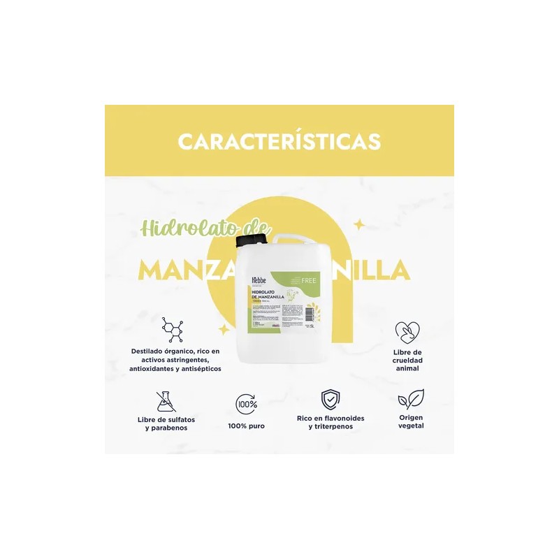 Agua De Manzanilla S/ Colorante Tónico Facial Hidrolato 5l